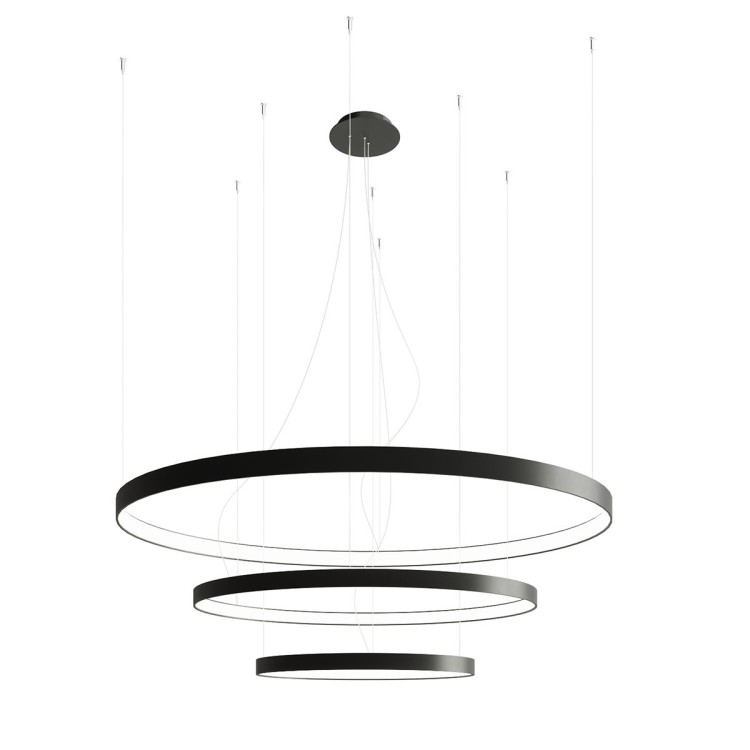 Lustre RIO 3 noir 3000K - Thoro