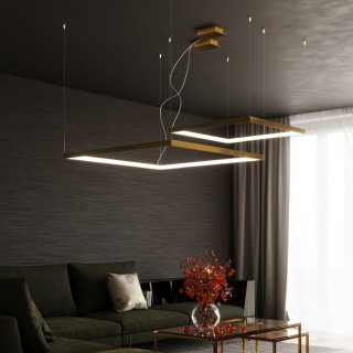 Lustre NELYA M doré - Thoro de Sollux Lighting