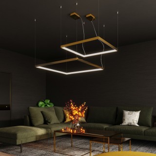 Lustre NELYA L doré - Thoro de Sollux Lighting