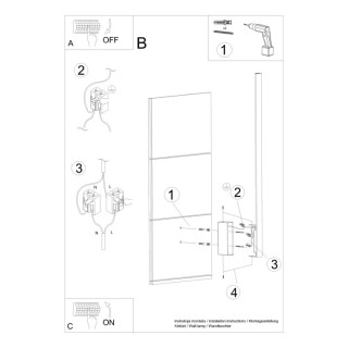 Applique LAHTI S golden 4000K - Thoro