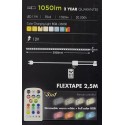 Ruban led Strip Flex 2.5M 1050Lm led blanc+RGB Plastique, Intégré, 11 W, Blanc Light Topps ref LT84059