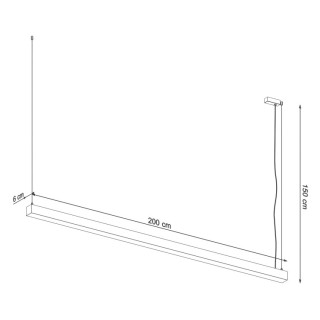 Lampe suspendue PINNE 200 gris - Thoro
