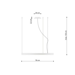 Lustre RIO 78 doré LED - Thoro