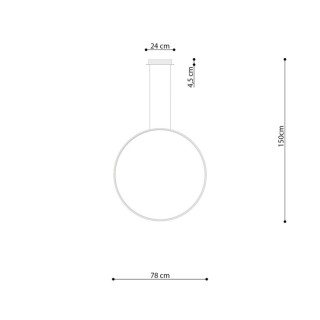 Lampe pendante RIO 78 doré LED - Thoro
