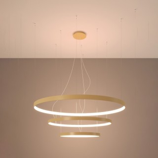 Lustre RIO 3 doré LED 3000K - Thoro