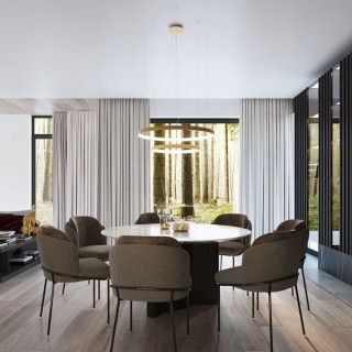 Lustre RIO 3 doré LED 3000K - Thoro