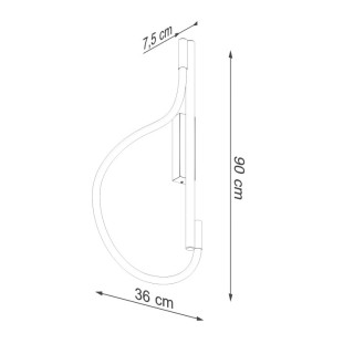 Applique GALAKSE noir LED - Thoro
