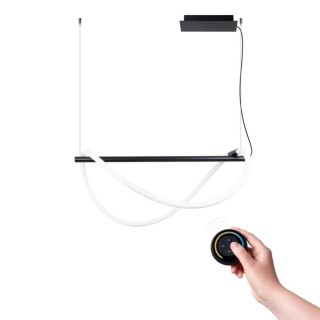 Lampe suspendue GALAKSE 84 noir LED