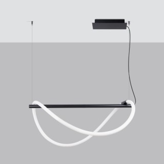 Lampe suspendue GALAKSE 84 noir LED
