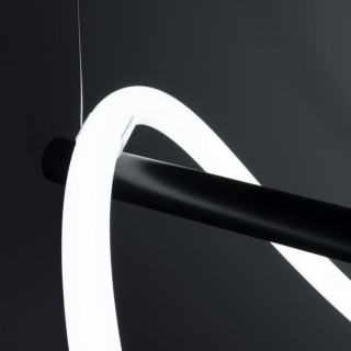 Lampe suspendue GALAKSE 84 noir LED