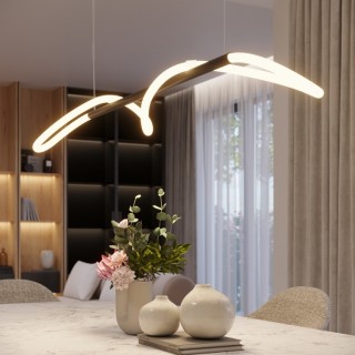 Lampe suspendue GALAKSE 84 noir LED