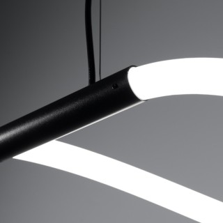 Lampe suspendue GALAKSE 148 noir - Thoro