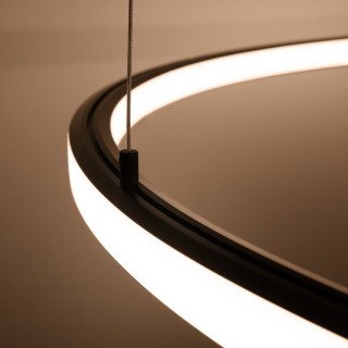 Lustre RISA noir LED 3000K - Thoro