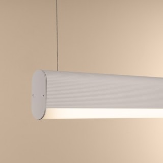 Lampe suspendue FARGE blanc LED | Thoro
