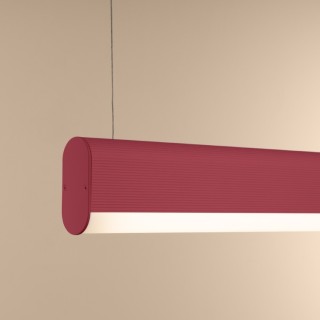 Lampe suspendue FARGE rose LED - Thoro