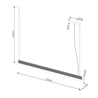 Lampe suspendue FARGE noir LED - Thoro