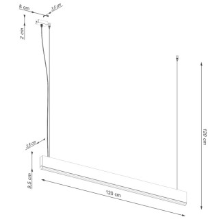 Lampe suspendue LYKKE 120 LED - Thoro