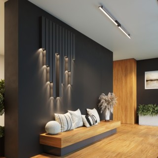 Applique FREYA 120 noir - Thoro