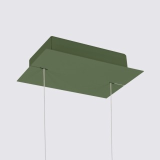 Lampe suspendue RIO 55 vert olive - Thoro
