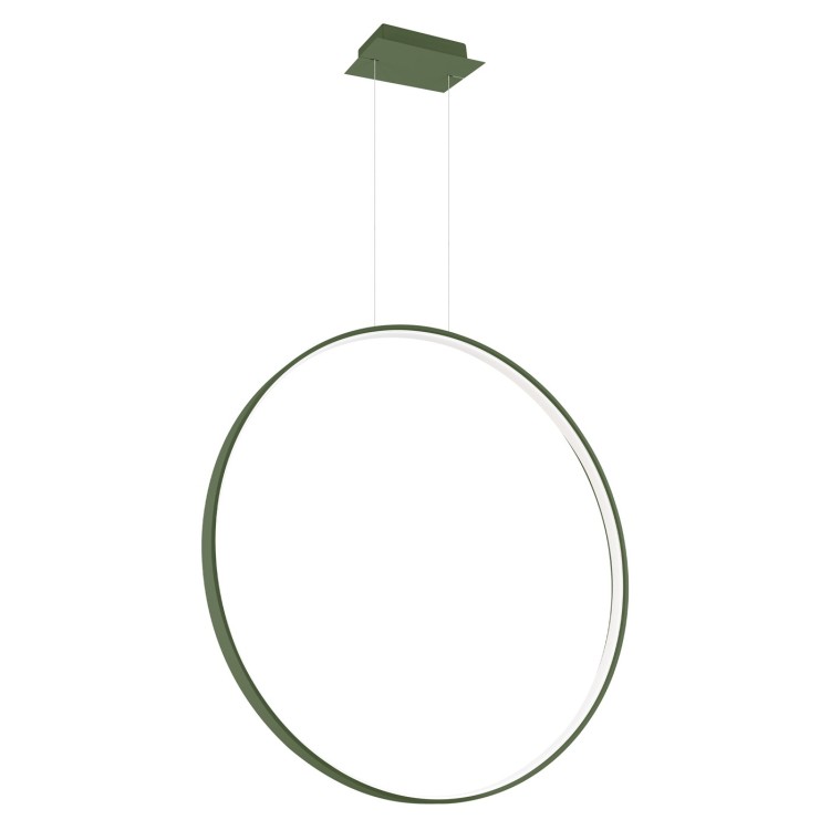 Lampe suspendue RIO 78 vert olive - Thoro