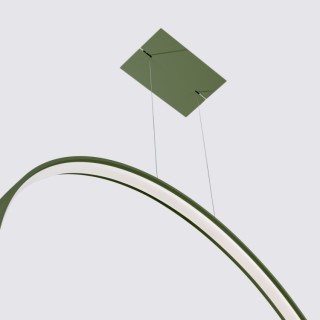 Lampe suspendue RIO 110 vert olive - Thoro