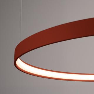 Lustre RIO 55 rouge ocre LED - Thoro