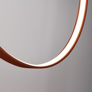Lampe suspendue RIO 78 rouge ocre - Thoro