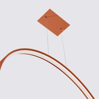 Lampe suspendue RIO 55 rouge ocre - Thoro