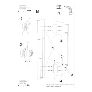 Applique SAPPO 120 beige LED - Thoro