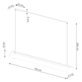 Lampe suspendue ELVA blanc LED - Thoro