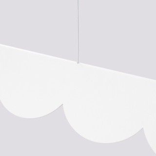 Lampe suspendue BISCUIT blanc LED - Thoro