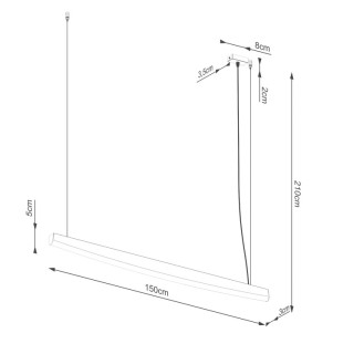 Lampe suspendue JORUN 150 LED - Thoro