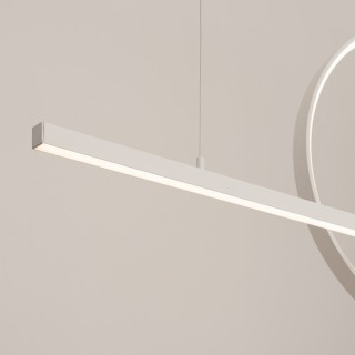 Lampe suspendue GLAD blanc LED - Thoro