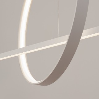 Lampe suspendue GLAD blanc LED - Thoro
