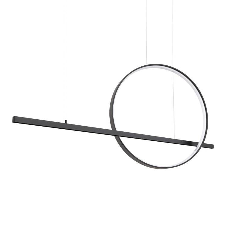 Lampe suspendue GLAD noir LED - Thoro