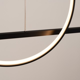 Lampe suspendue GLAD noir LED - Thoro