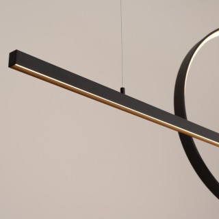 Lampe suspendue GLAD noir LED - Thoro