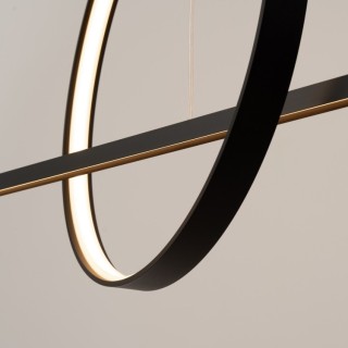 Lampe suspendue GLAD noir LED - Thoro
