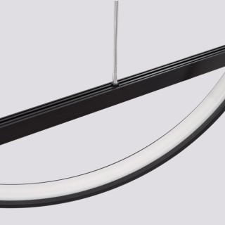 Lampe suspendue GLAD noir LED - Thoro