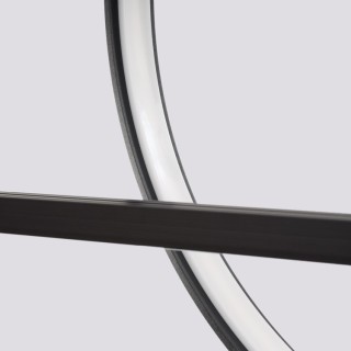 Lampe suspendue GLAD noir LED - Thoro