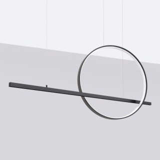 Lampe suspendue GLAD noir LED - Thoro