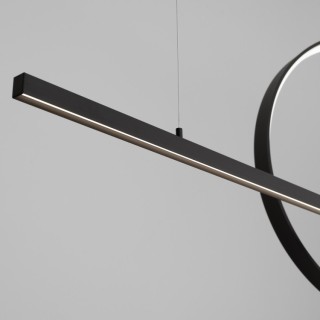 Lampe suspendue GLAD noir LED - Thoro
