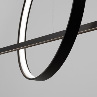 Lampe suspendue GLAD noir LED - Thoro