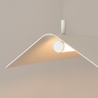 Lampe suspendue ELVA beige LED - Thoro