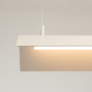 Lampe suspendue ELVA beige LED - Thoro