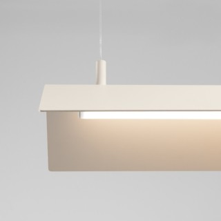 Lampe suspendue ELVA beige LED - Thoro