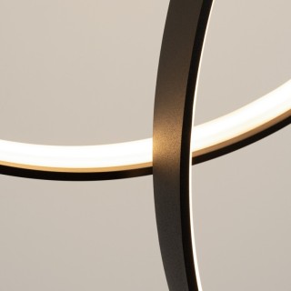 Lampe suspendue RIO 3 noir LED - Thoro