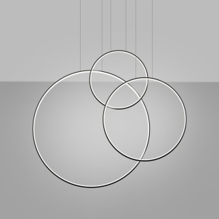 Lampe suspendue RIO 3 noir LED - Thoro
