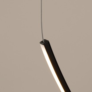 Lustre ALVAR 1 LED noir - Thoro
