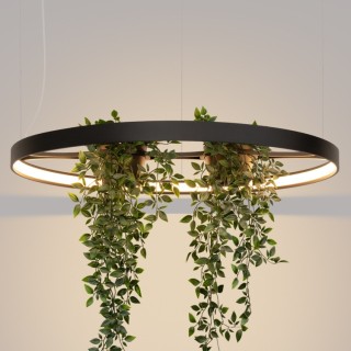 Lustre RIO BIO 78 noir LED - Thoro